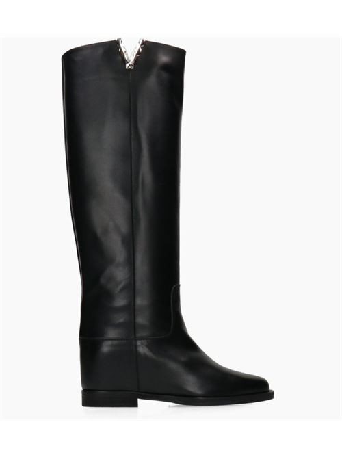 FACETED V-BOOT VIA ROMA 15 | 4055NERO